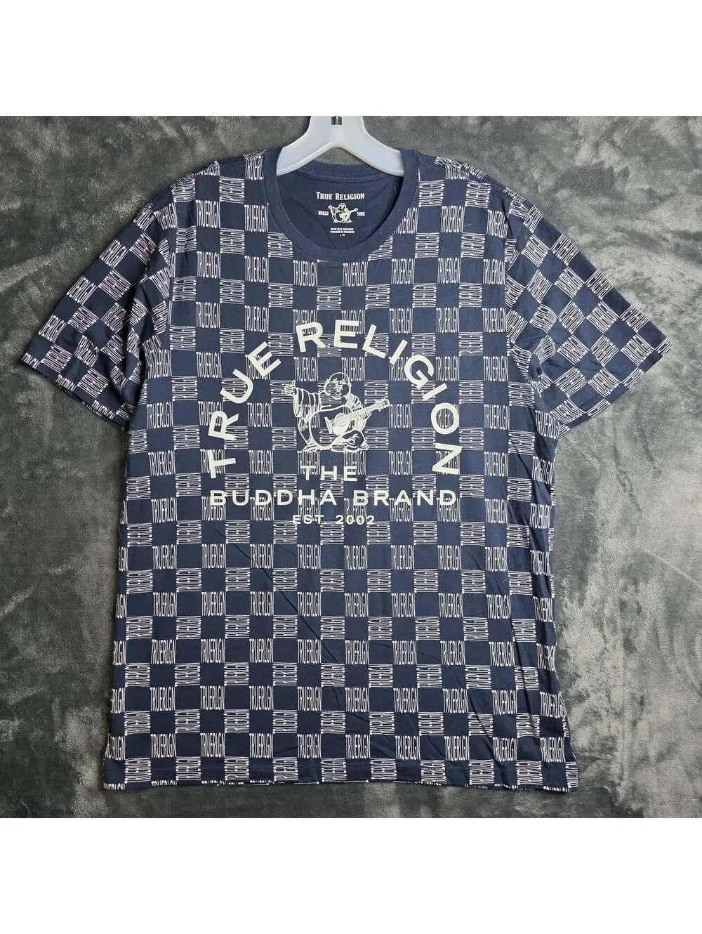 True Religion AOP T-Shirt Mens Sz L.